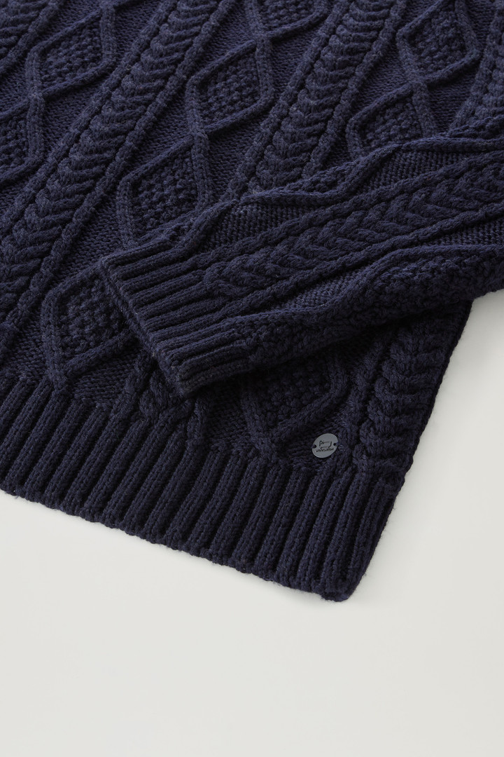 Fair Isle Pullover in Wool Blend Blue photo 3 | Woolrich