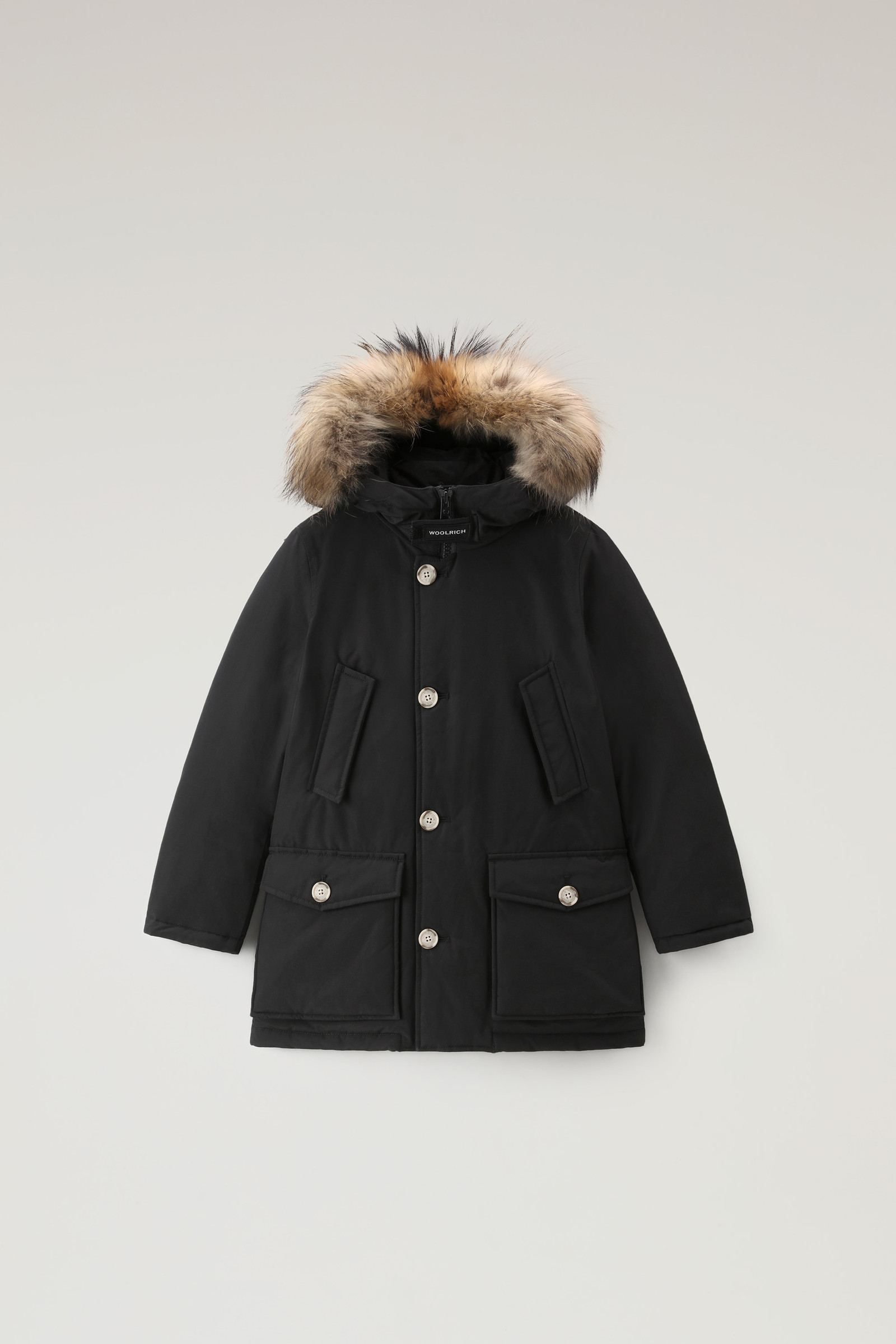 levering Vooruitzien Grof Boys' Arctic Parka with Detachable Fur Black | Woolrich UK