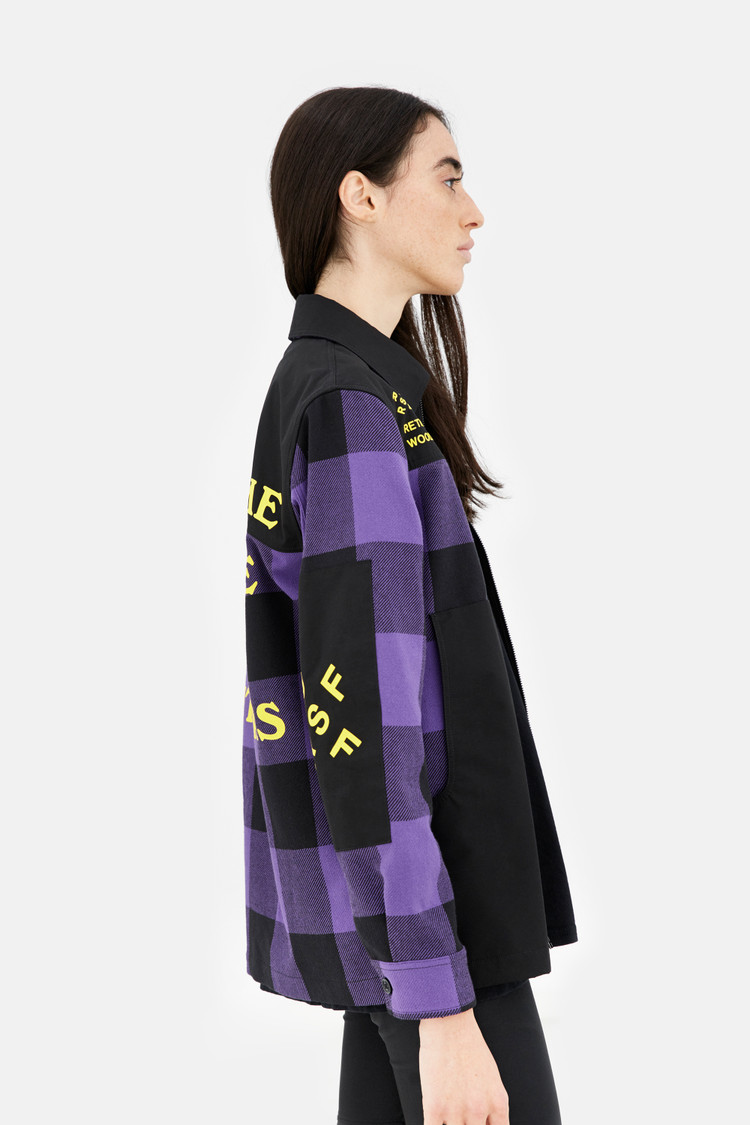 Woolrich x RSF surchemise avec motif Buffalo Check