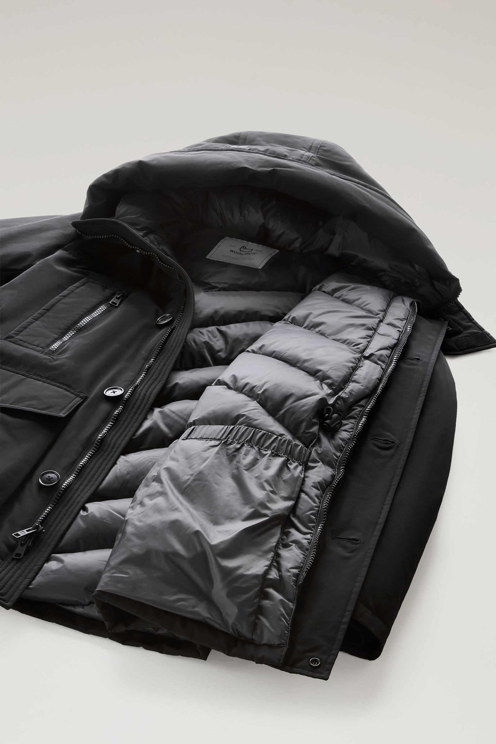 Arctic Parka Evolution de Ramar Cloth negro photo 11 | Woolrich