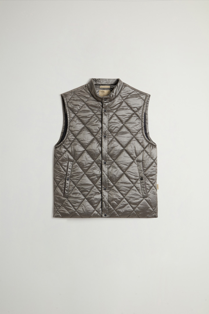 Yarn-Dyed Quilted Nylon Vest Gray photo 5 | Woolrich