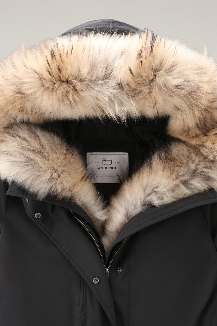 Military Parka in Urban Touch Fabric with Raccoon Fur Black photo 2 | Woolrich