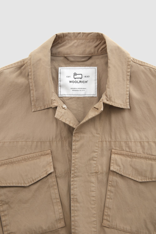 Crew Field Jacket in Soft Garment-Dyed Cotton Green photo 2 | Woolrich