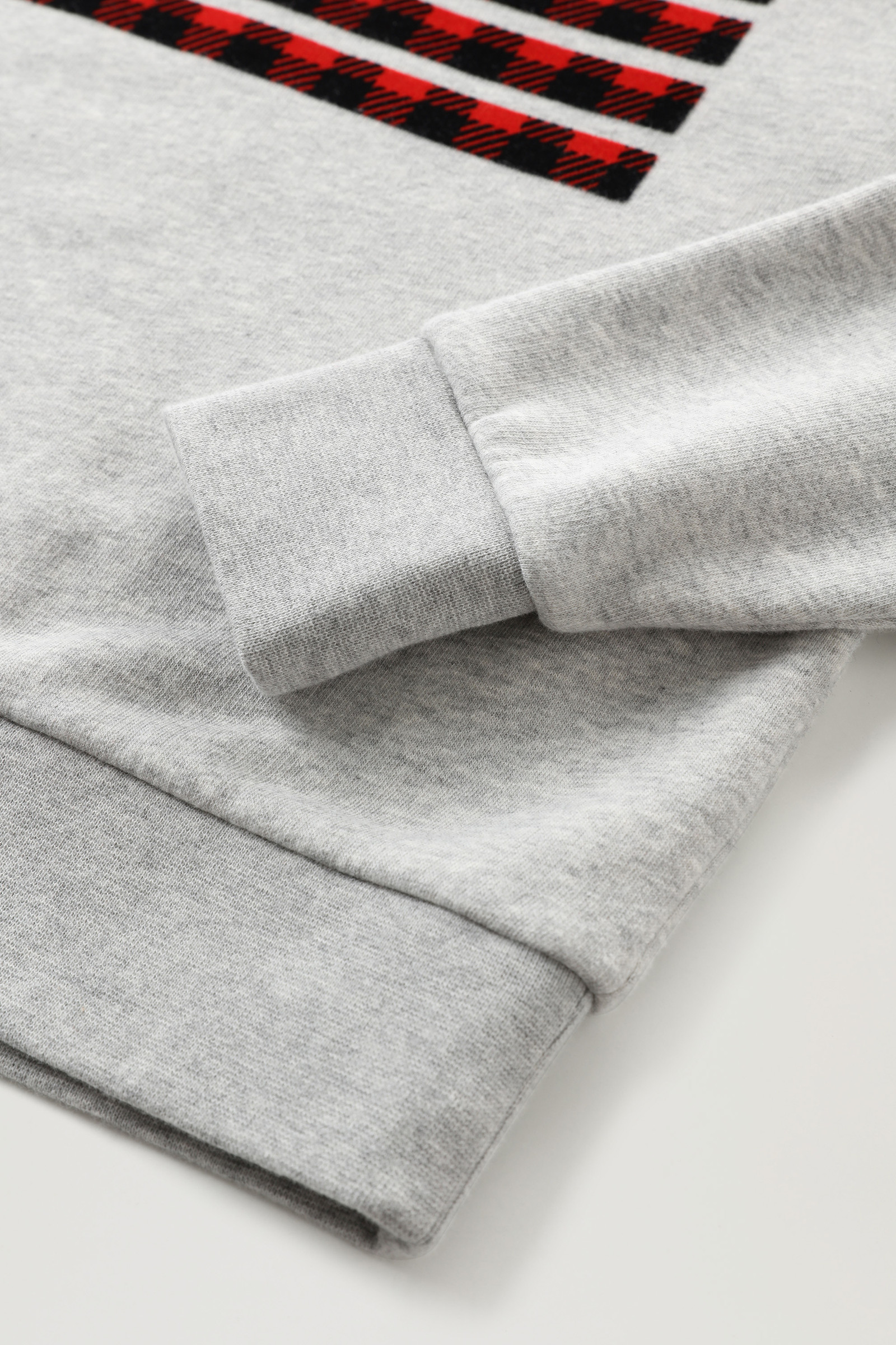 Sweatshirt met vlaggenlogo voor jongens van zuiver katoen grey photo 4 | Woolrich