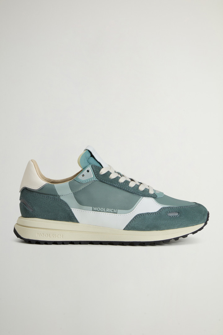 Retro Sneakers in Nylon with Leather and Suede Details White photo 1 | Woolrich