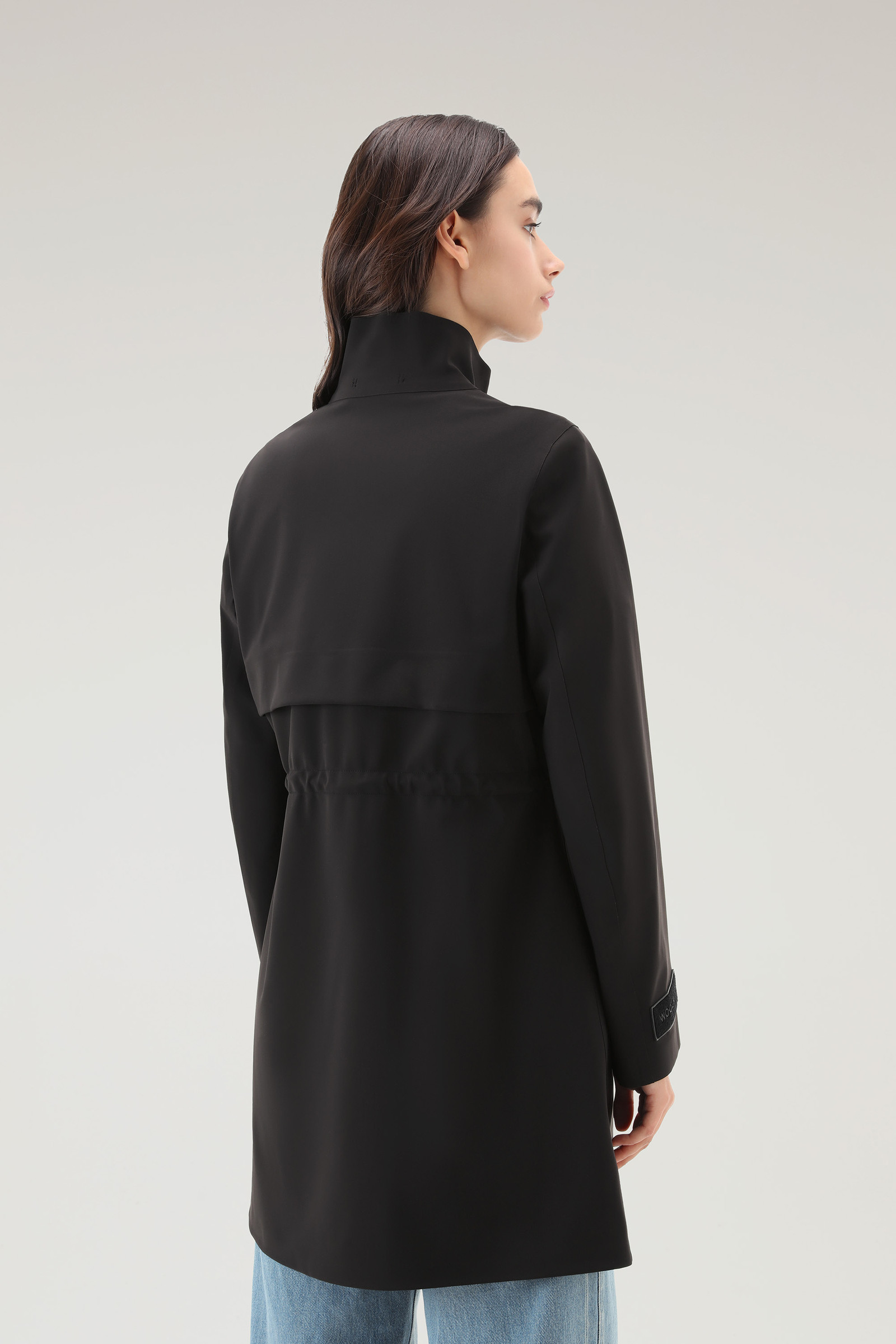 Pequea Coat in Stretch Nylon Black photo 3 | Woolrich