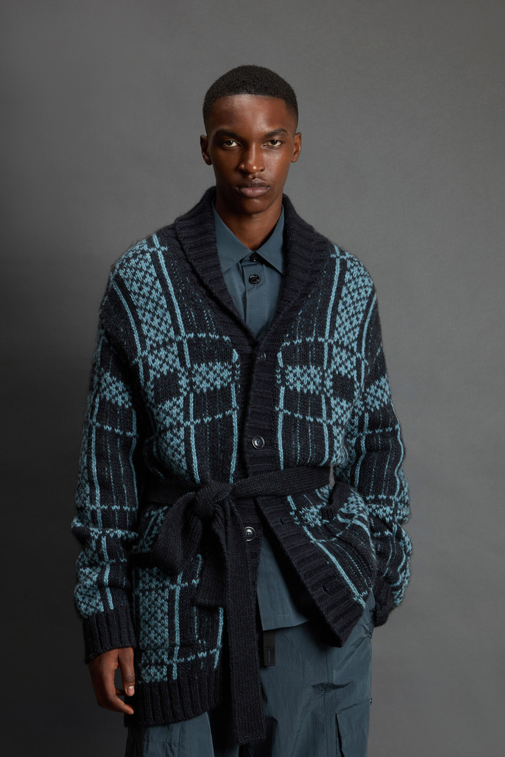 Cardigan in misto lana e alpaca by Todd Snyder Blu photo 1 | Woolrich