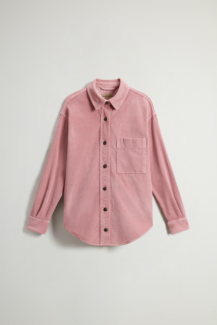 Chemise teinte en pièce en velours côtelé Rose photo 1 | Woolrich