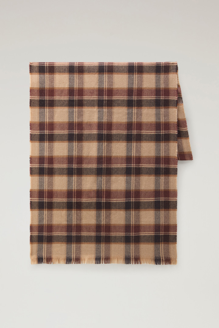 Plaid Scarf in Wool Blend Brown photo 1 | Woolrich