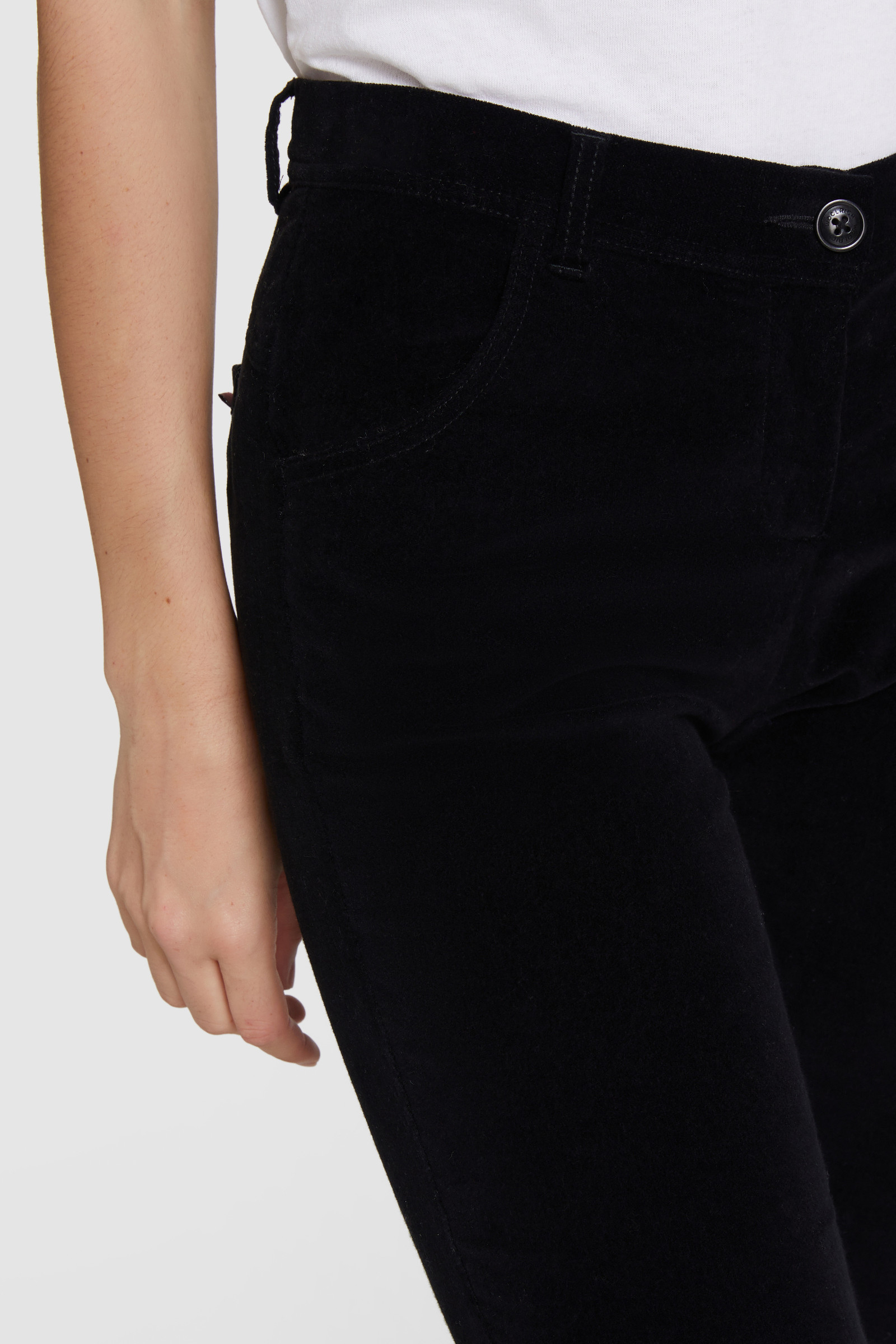 Pantaloni in velluto stretch