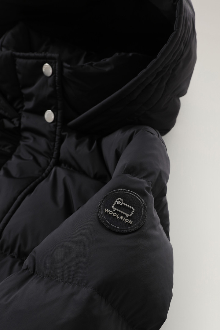 Hooded Alsea Down Jacket in Stretch Nylon Black photo 7 | Woolrich