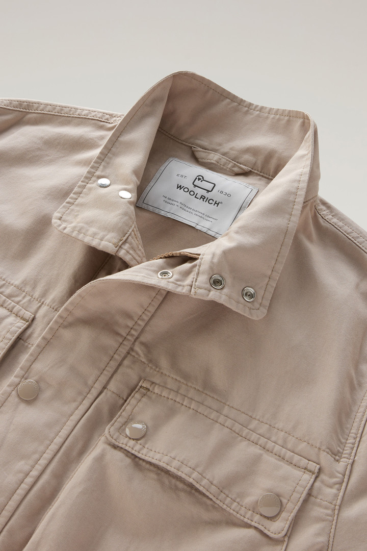 Field Jacket in Cotton-Linen Blend Beige photo 6 | Woolrich