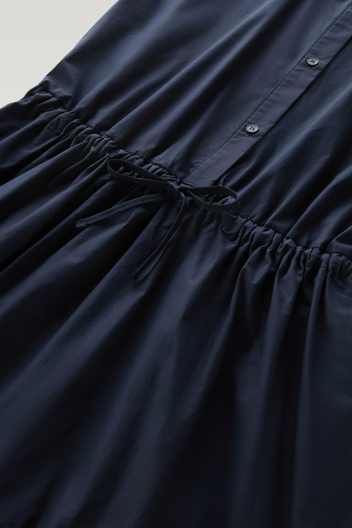 POPLIN LONG DRESS Blu photo 9 | Woolrich