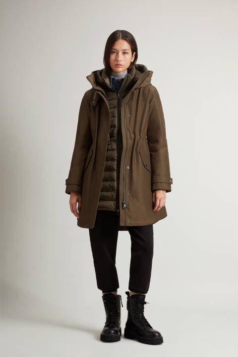 3-in-1-Parka aus Ramar Cloth Grün | Woolrich