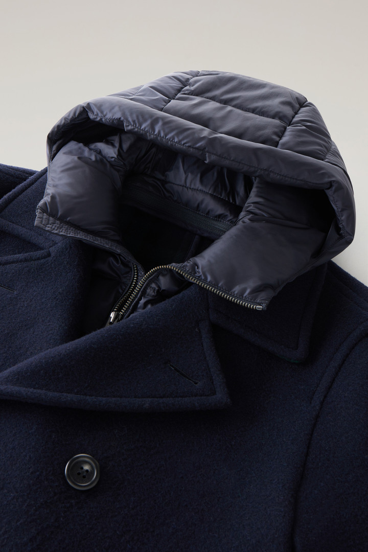 2-in-1 Peacoat in Recycled Italian Wool Blend Blue photo 2 | Woolrich