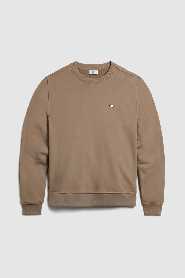 Felpa girocollo uomo verde | Woolrich Svizzera