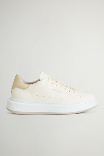 Arrow Sneakers in Leather Beige | Woolrich