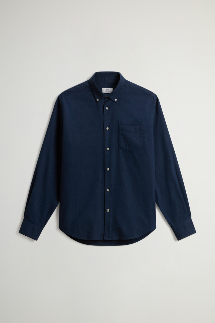 Madras Checked Shirt in Lightweight Flannel Blue photo 5 | Woolrich