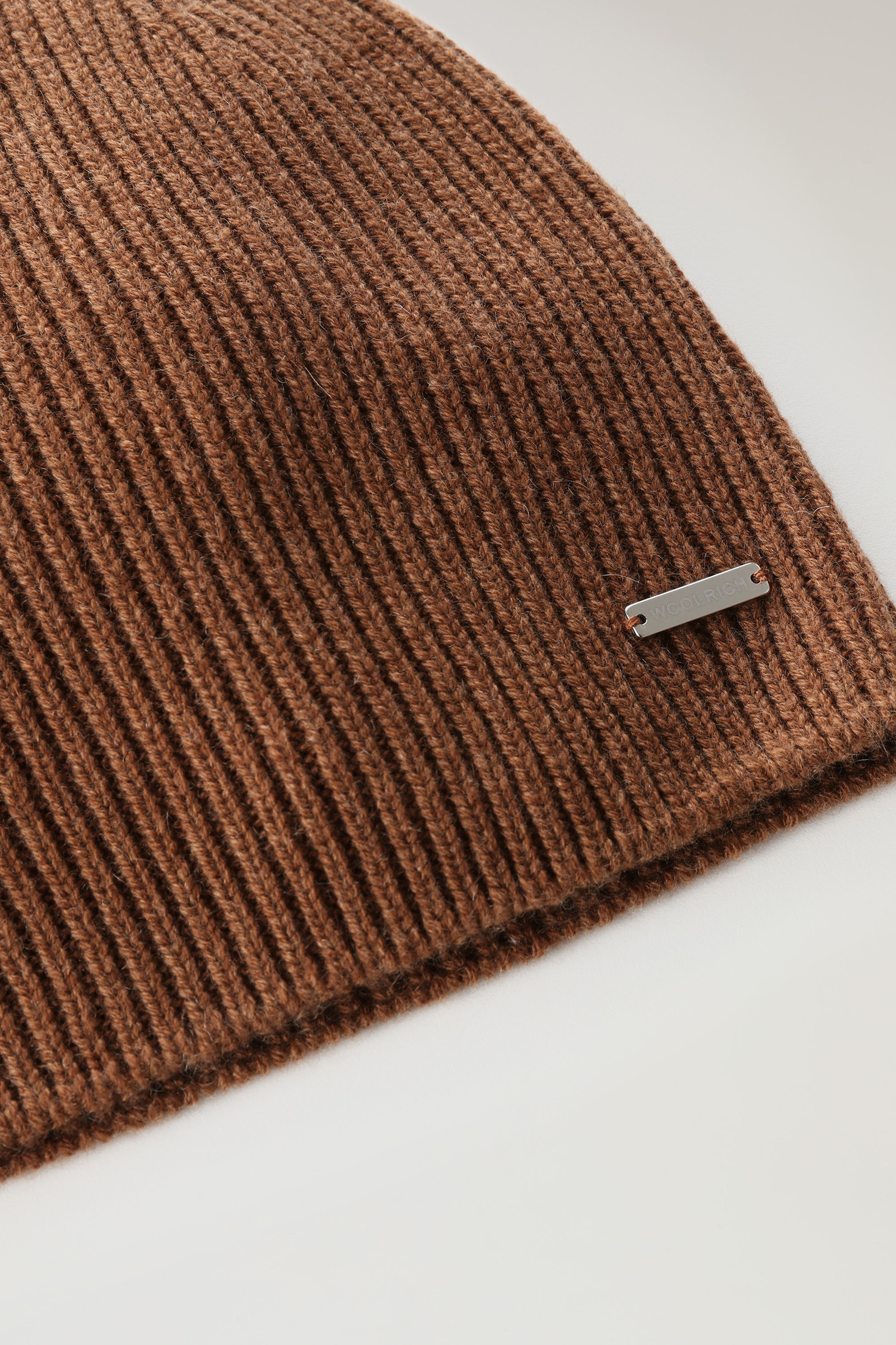 Cashmere Ribbed Beanie Brown photo 2 | Woolrich