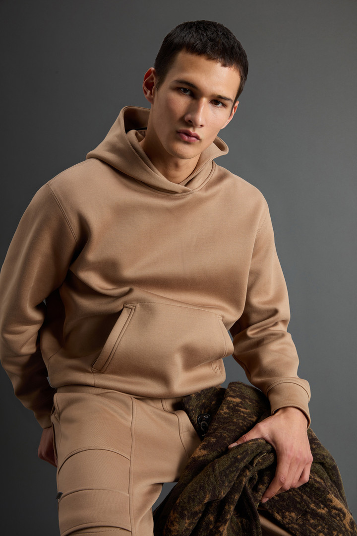 Wool-Blend Hoodie with Pouch Pocket by Todd Snyder Brown photo 4 | Woolrich