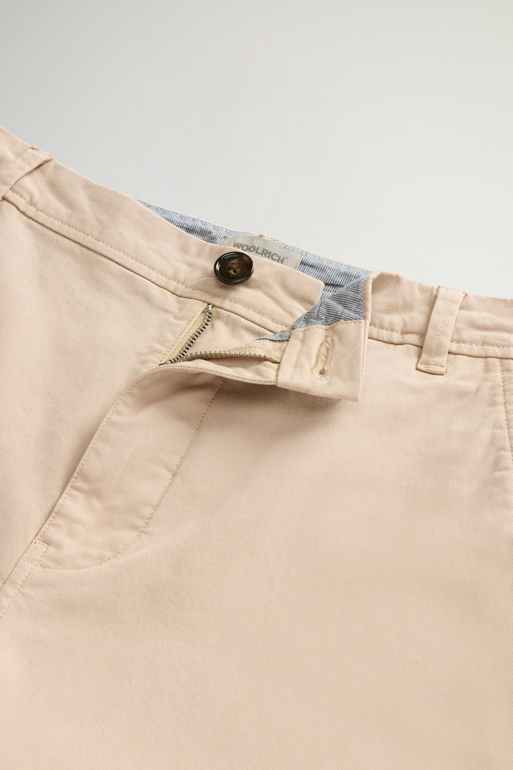 Garment-dyed Chino Pants in Stretch Cotton Beige photo 5 | Woolrich