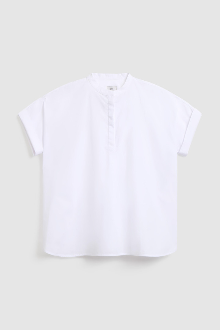 Cotton Poplin Shirt White photo 4 | Woolrich