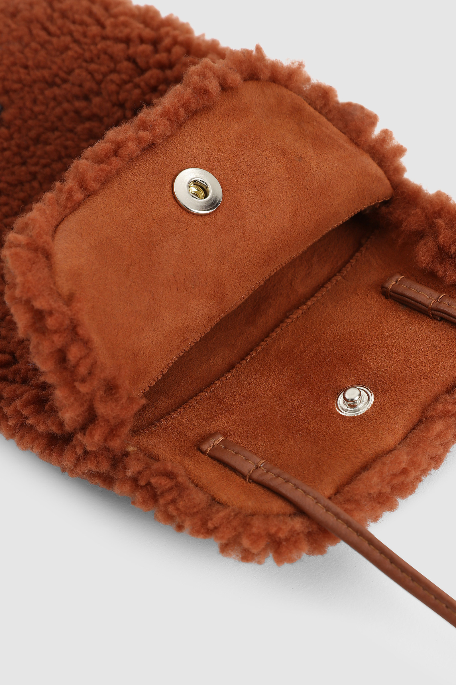 Woolrich X Toasties Phone Case with Neck Strap Brown photo 3 | Woolrich