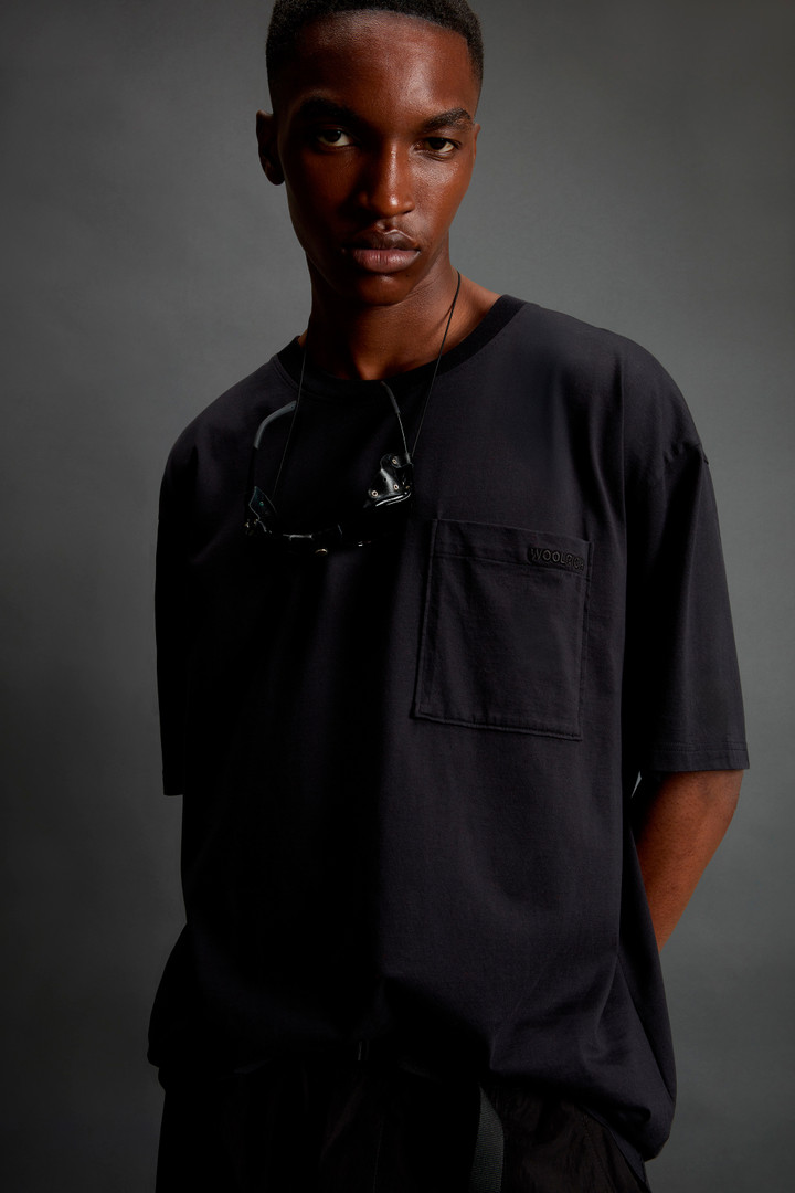 T-shirt van zuiver katoen by Todd Snyder Zwart photo 4 | Woolrich