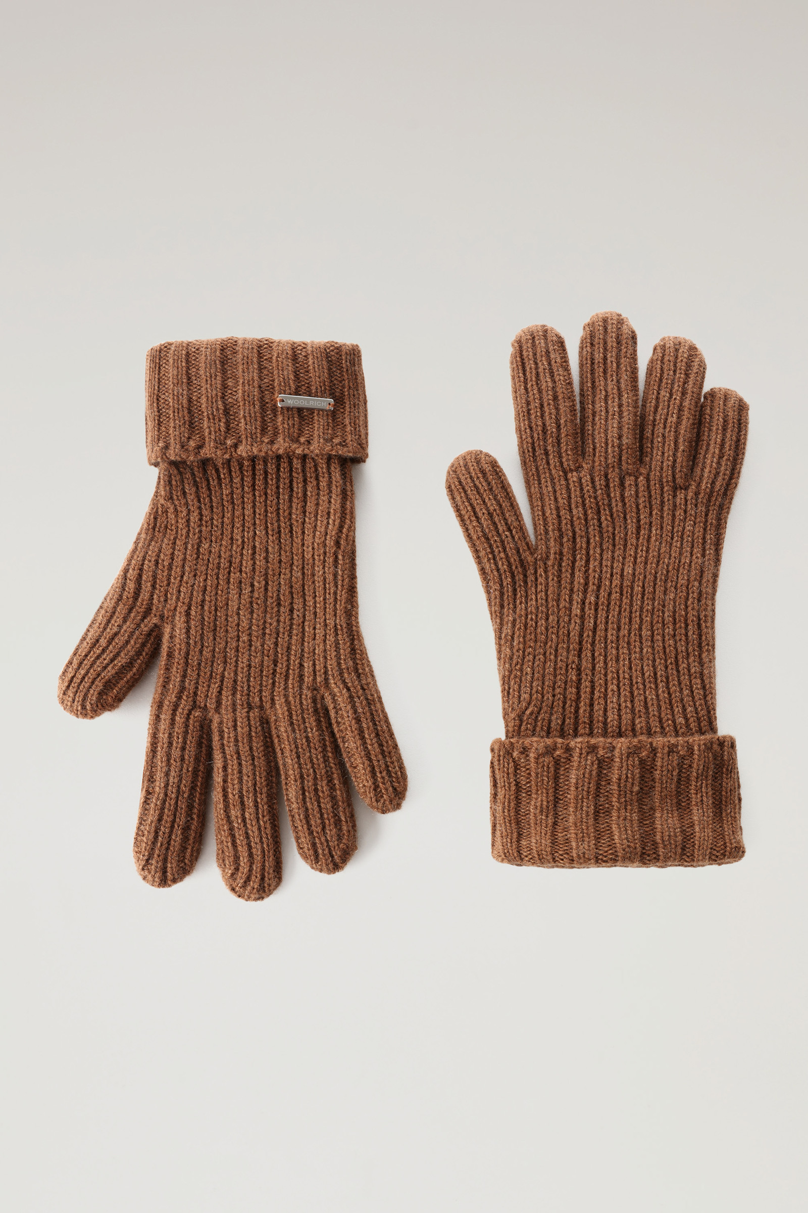 Geribde handschoenen van kasjmier Bruin | Woolrich