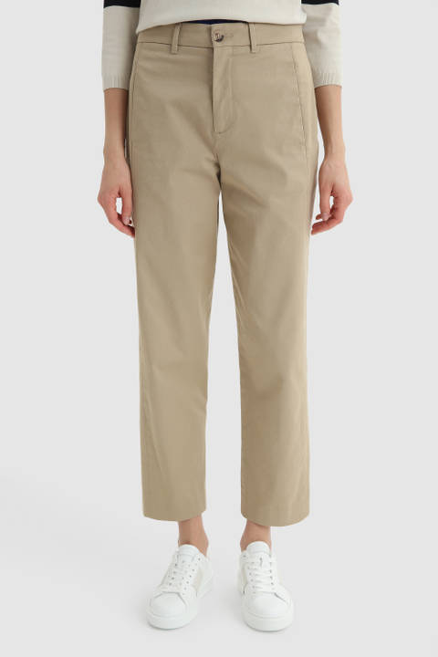 Pantalon en sergé stretch Beige | Woolrich