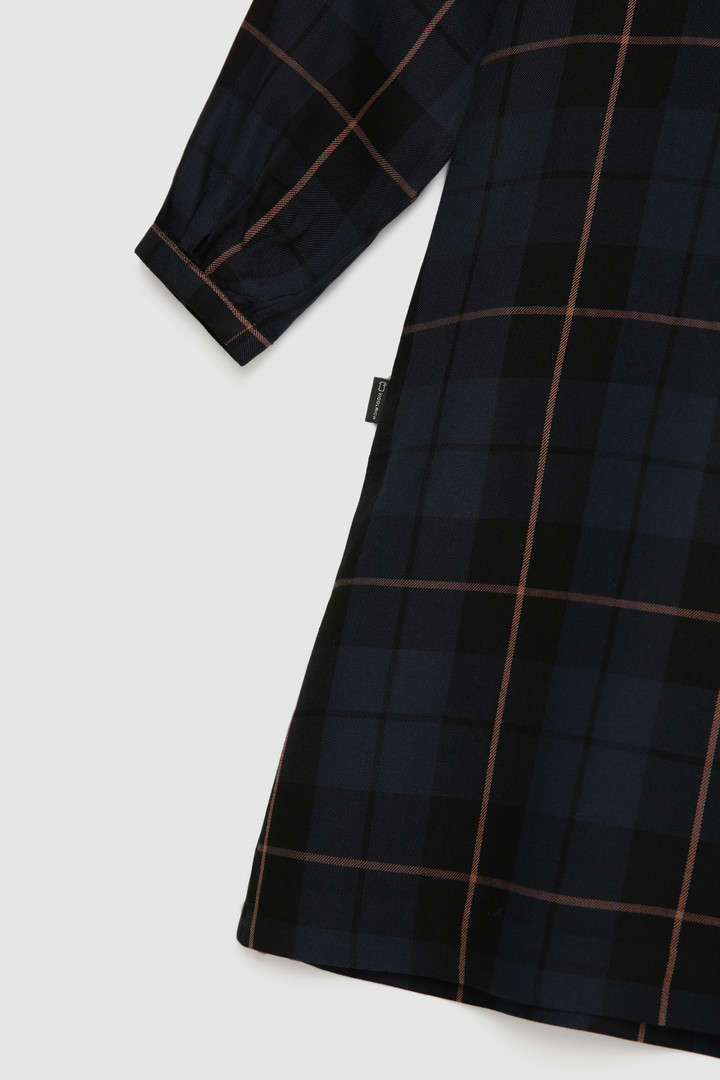 Vestito da bambina in twill con motivo Check