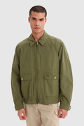 Crew Short Jacket in Soft Garment-Dyed Cotton