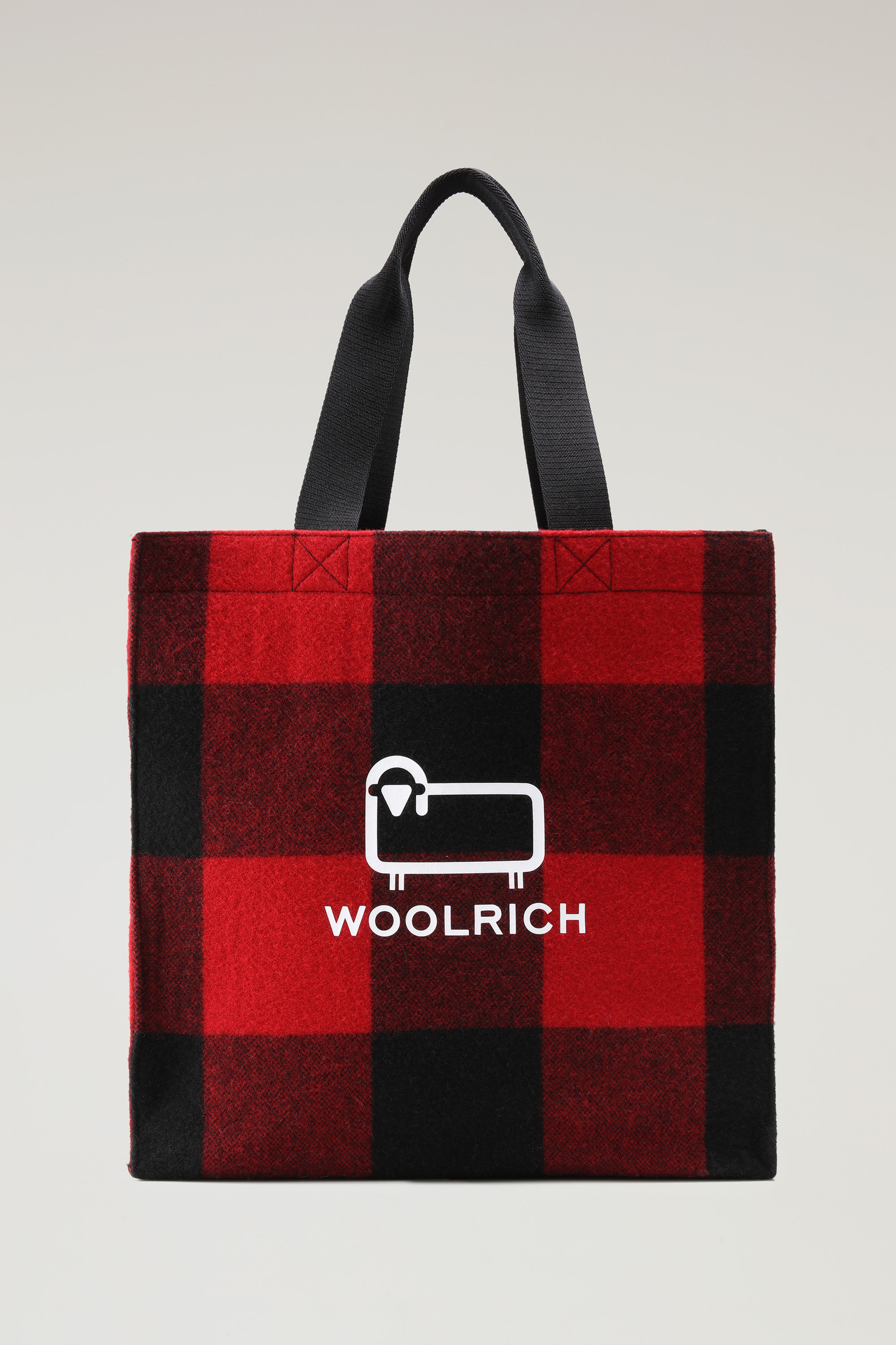 Tragetasche aus amerikanischer Wolle im Buffalo-Karomuster rot | Woolrich