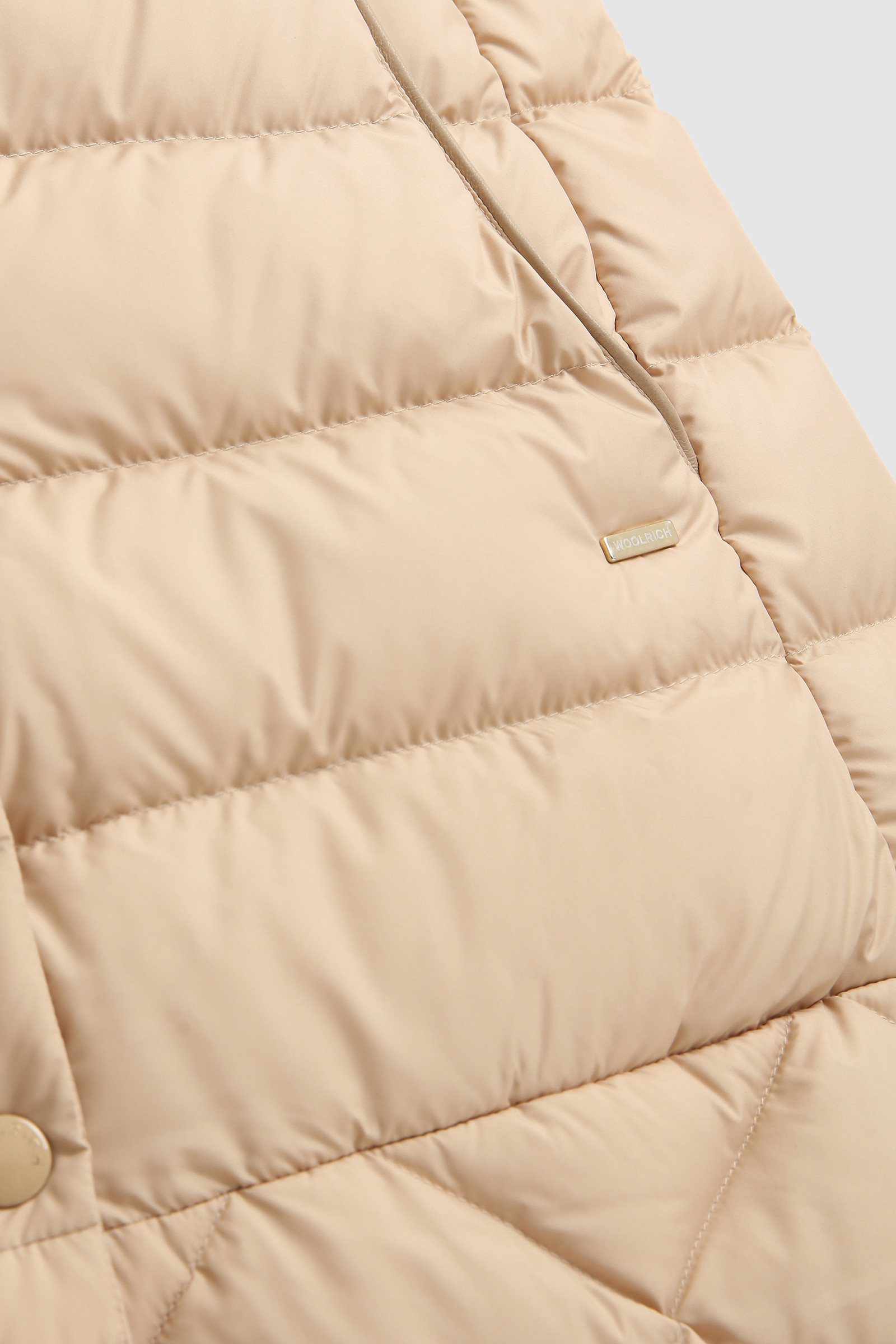 Ellis Long Quilted Vest Beige photo 9 | Woolrich