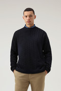 Unisex Garment-Dyed Aran Sweater