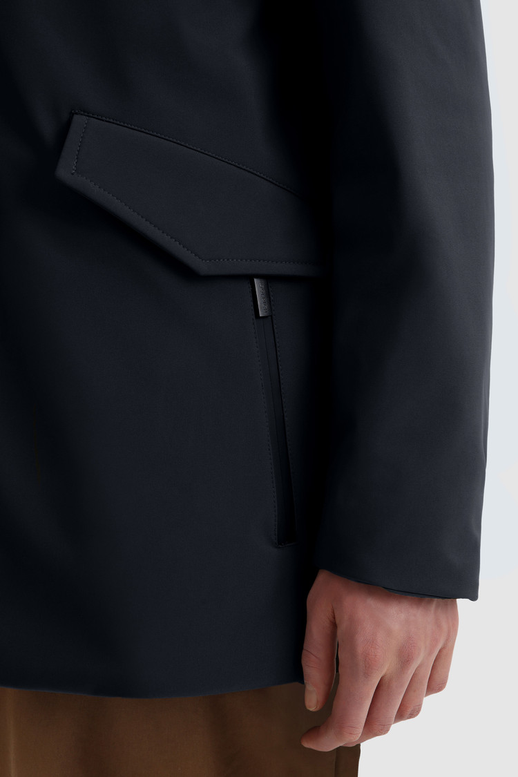 Giacca Barrow Mac in soft shell con cappuccio removibile