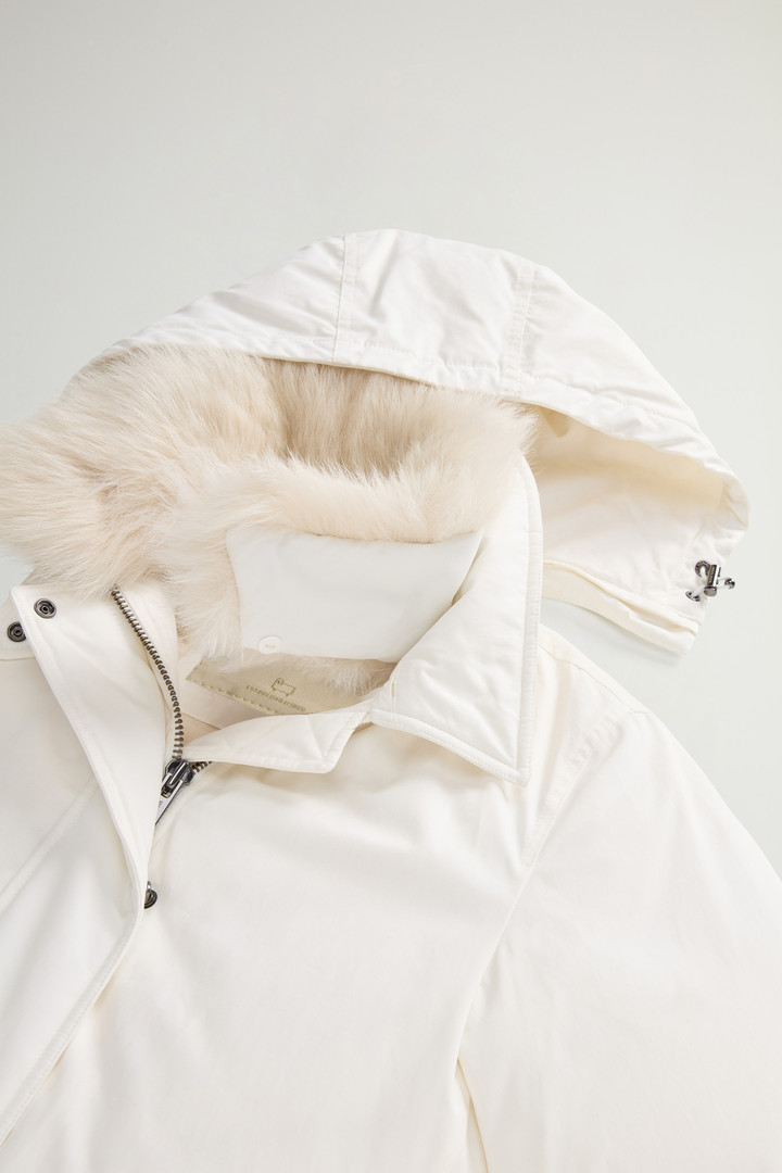 Arctic Parka in Mountain Cloth with Removable Hood and Fur White photo 7 | Woolrich