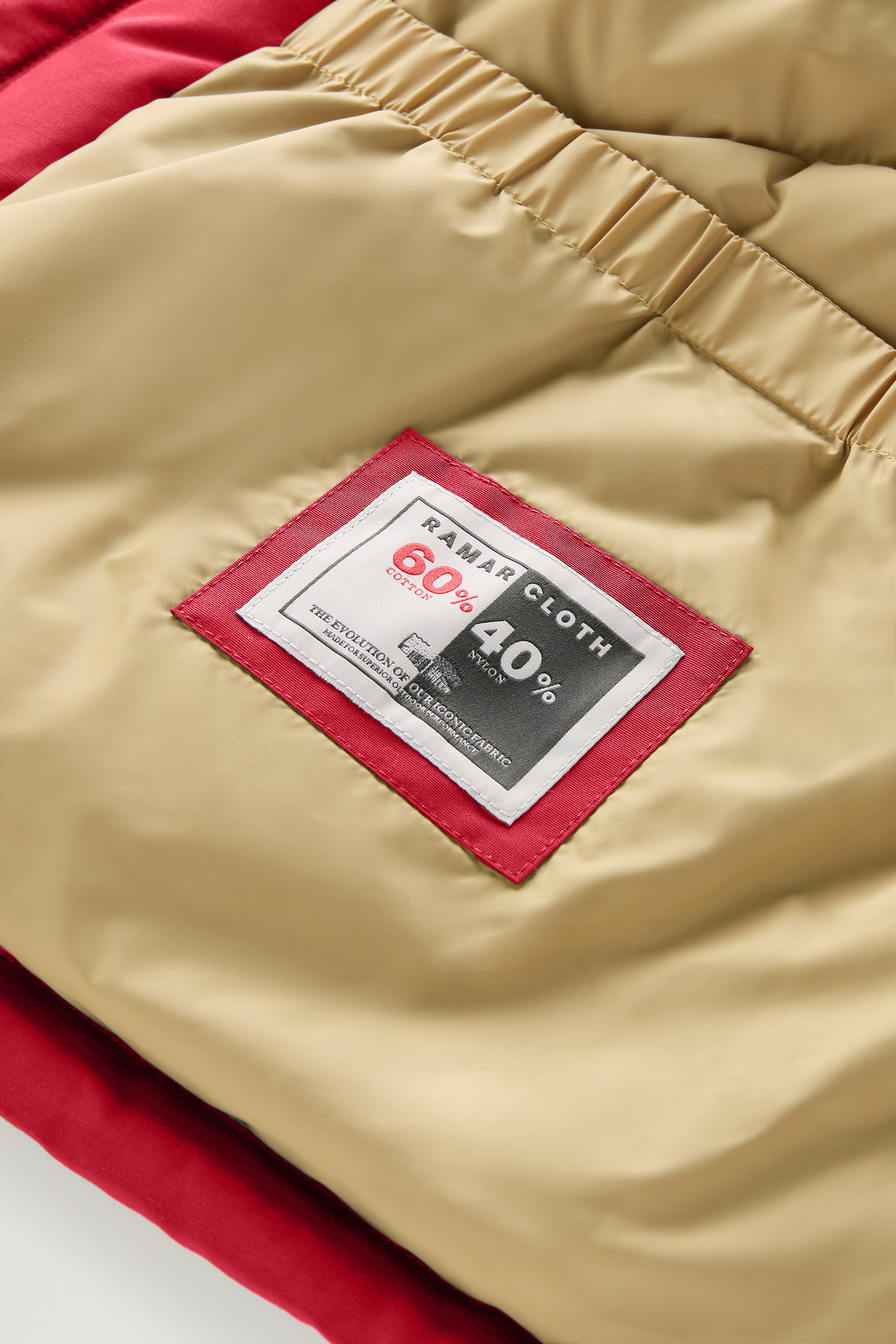 Arctic Anorak in Ramar Cloth with Detachable Fur Red photo 10 | Woolrich