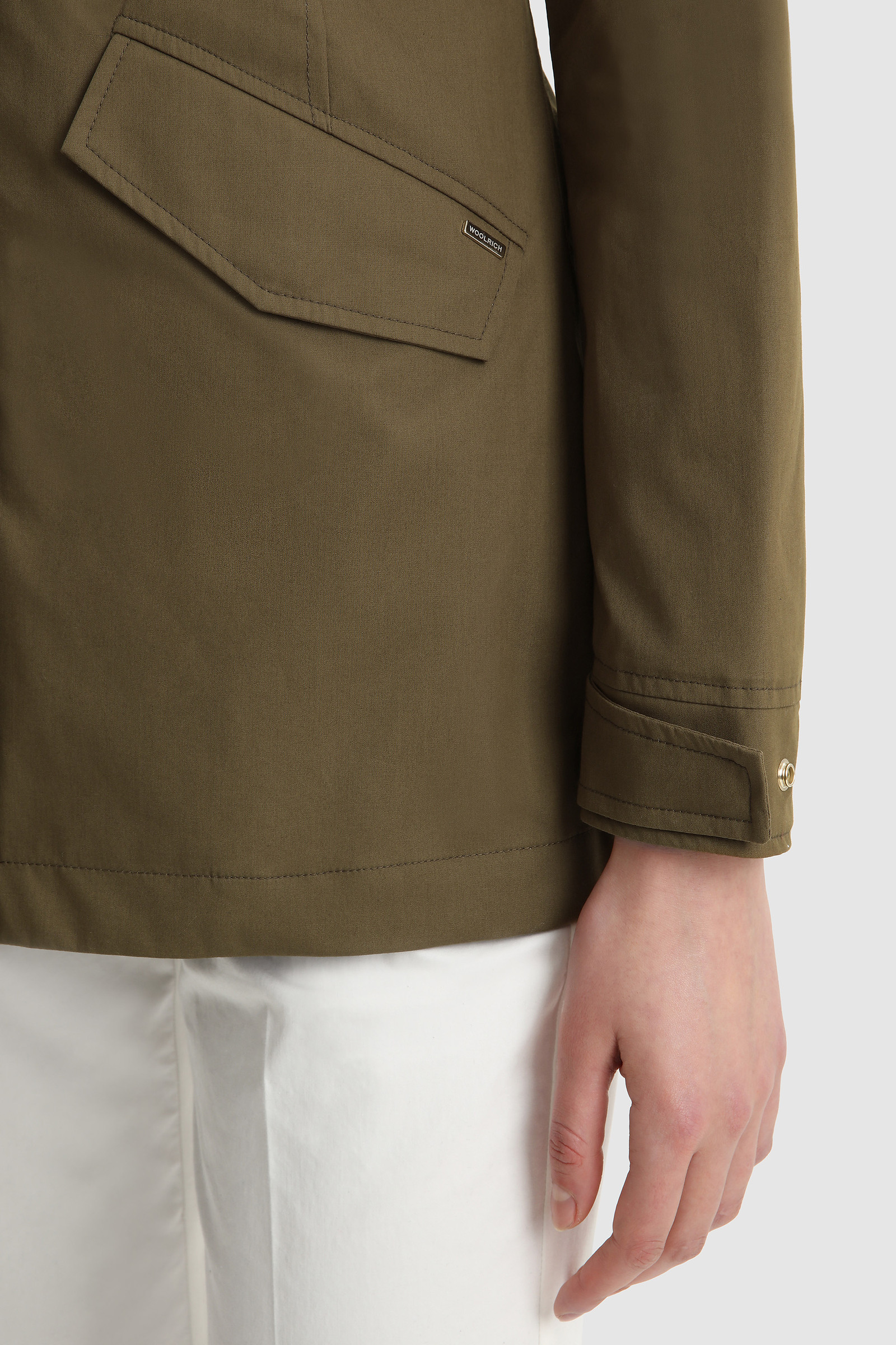 Jessamine Parka in Triple-Layer Cotton Green photo 6 | Woolrich