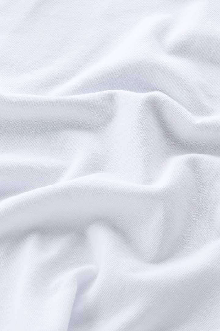 Camiseta de puro algodón con gráfico del Oeste en la parte trasera Blanco photo 8 | Woolrich