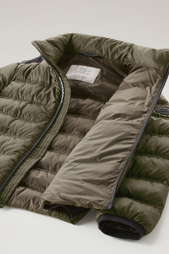 Boys' Bering Down Jacket in Recycled Ripstop Green photo 7 | Woolrich