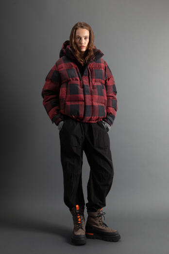 Short Check Parka in Olmetex Nylon by Todd Snyder Multicolor | Woolrich