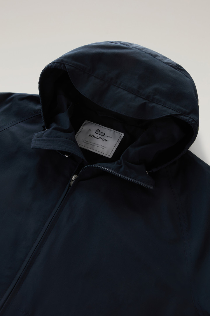 Cruiser Jacket in Ramar Cloth with Hood Blue photo 6 | Woolrich