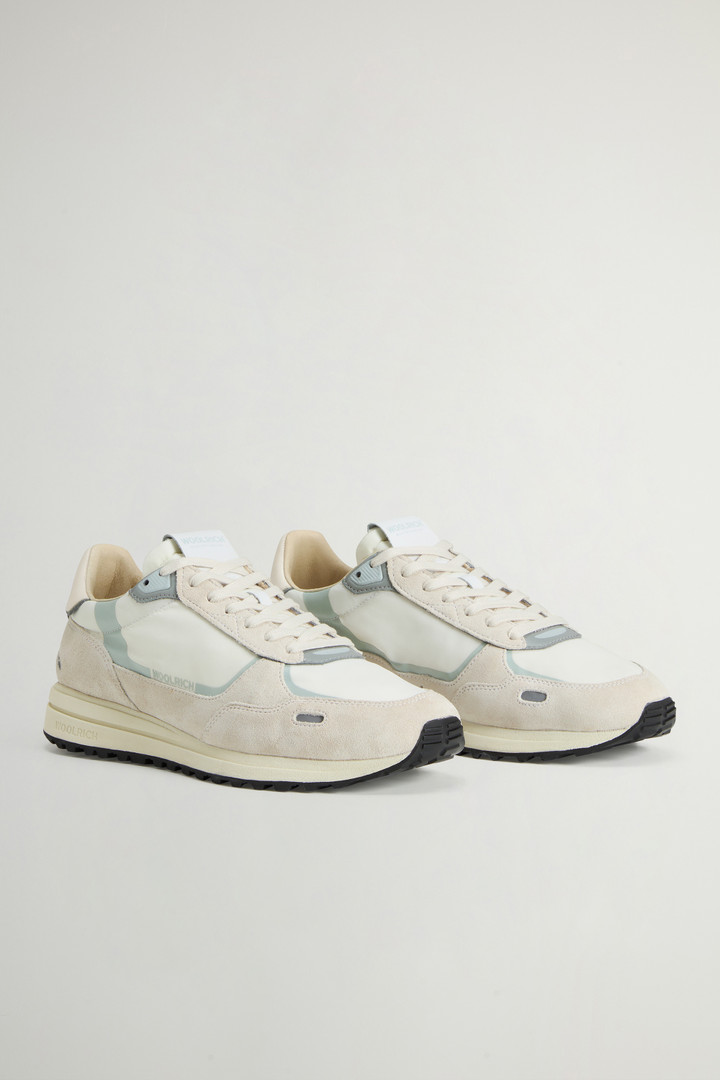 Retro Sneakers in Nylon with Leather and Suede Details White photo 2 | Woolrich