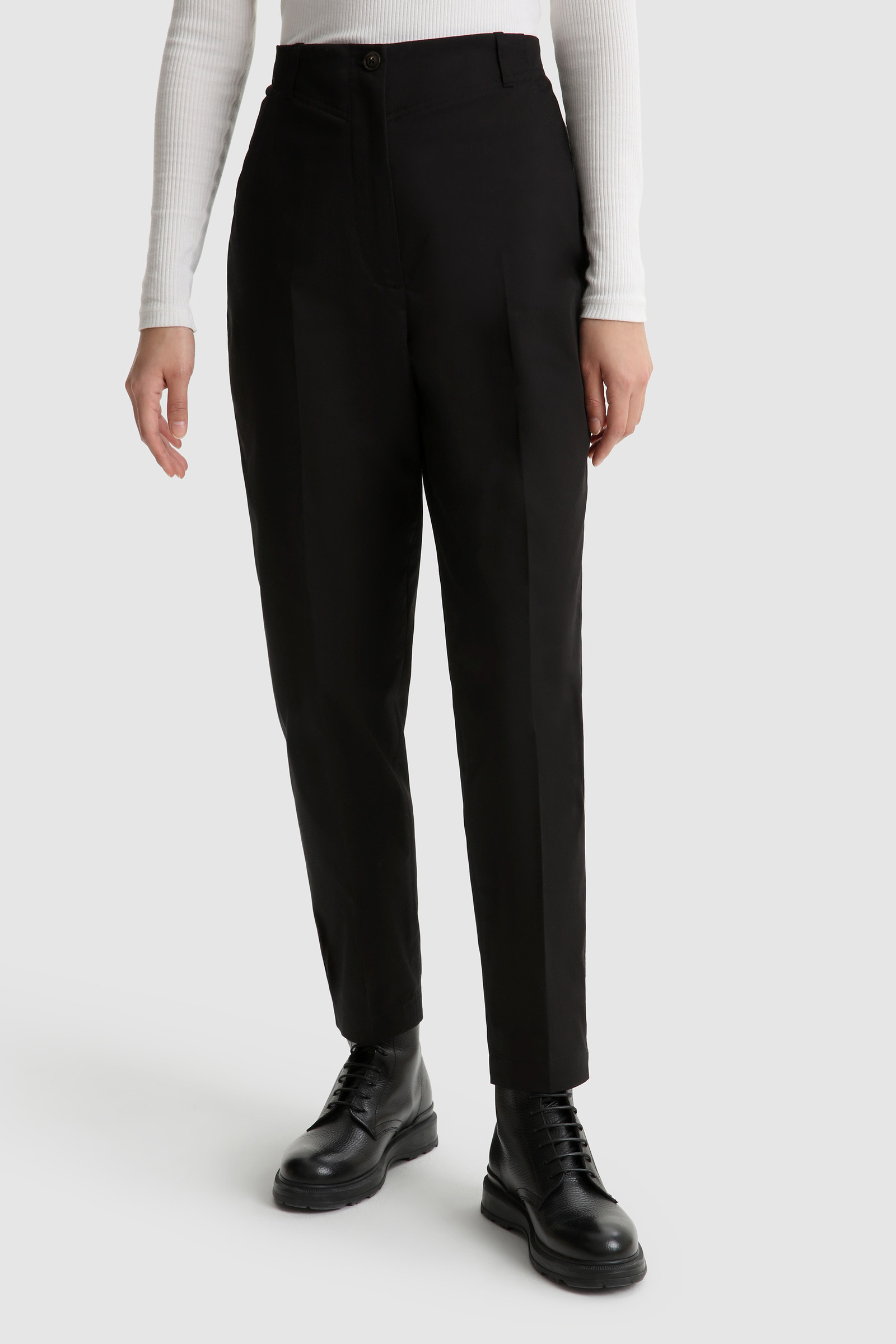 Stretch Cotton Chino Pant Black | Woolrich