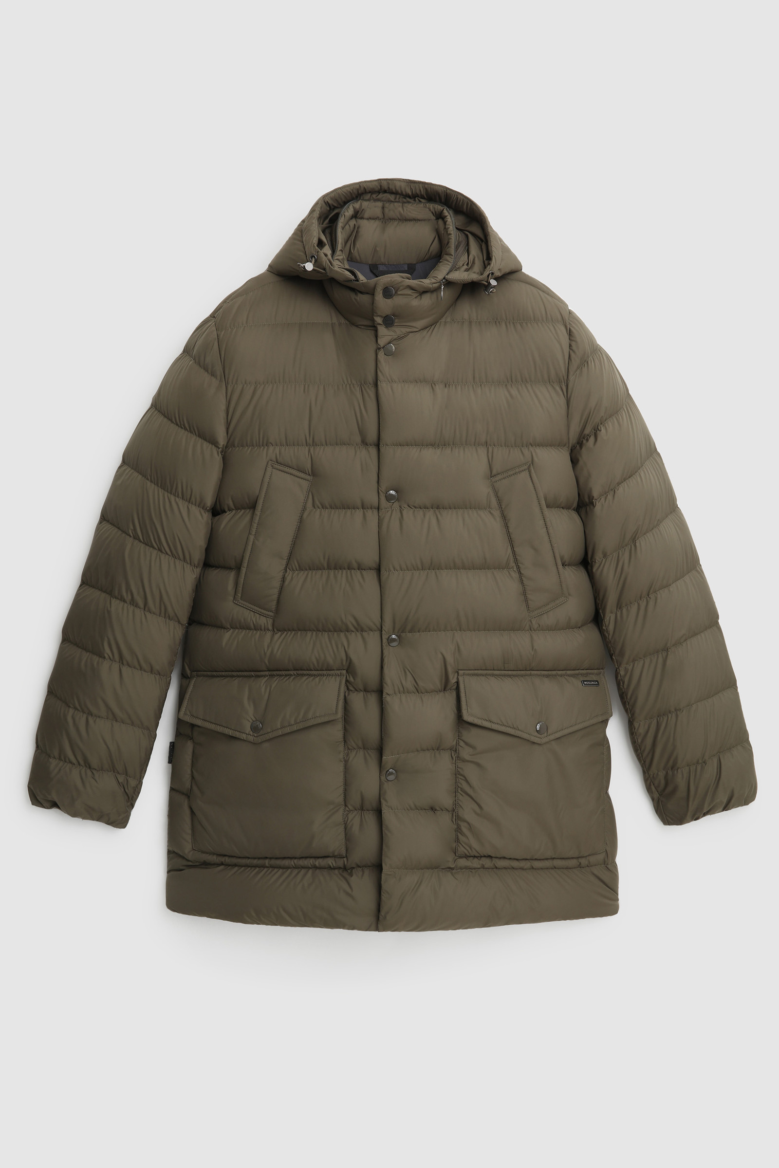Men's Sierra Parka quilted with removable hood Green | Woolrich