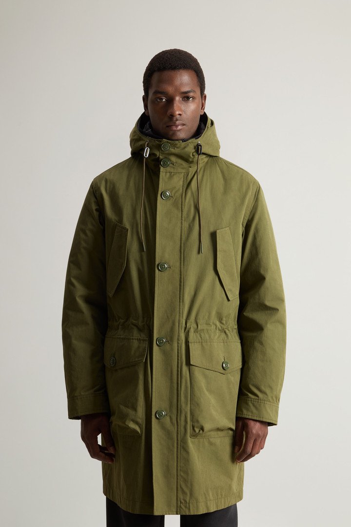 3-in-1 Mountain Cloth Parka with Camouflage Inner Jacket Green photo 1 | Woolrich