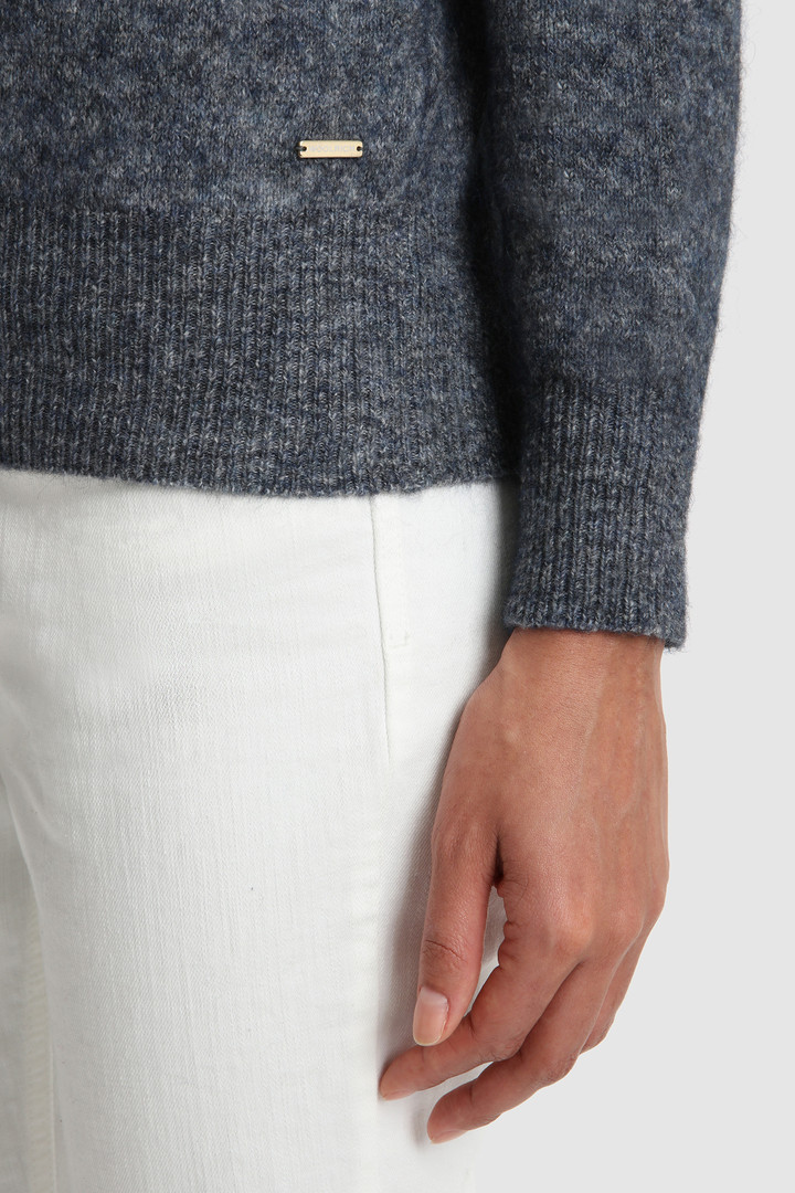 Stretch Turtleneck Sweater in wool blend