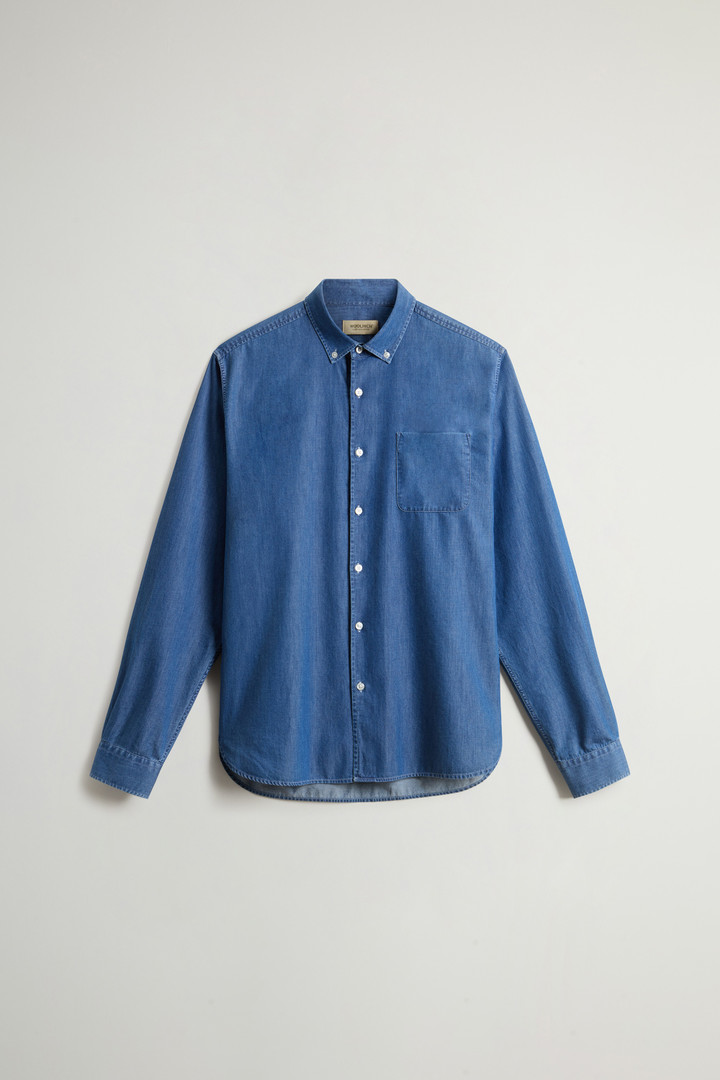 Overhemd van puur katoen Blauw photo 5 | Woolrich