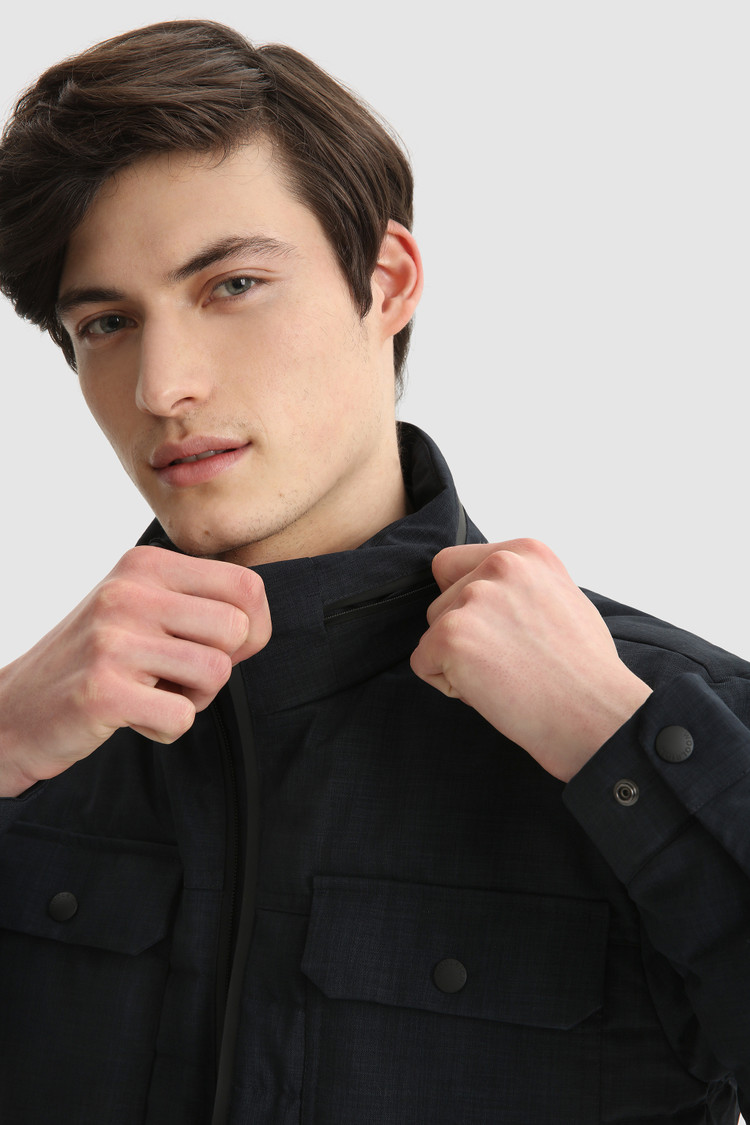 City Field Jacket in wool effect fabric